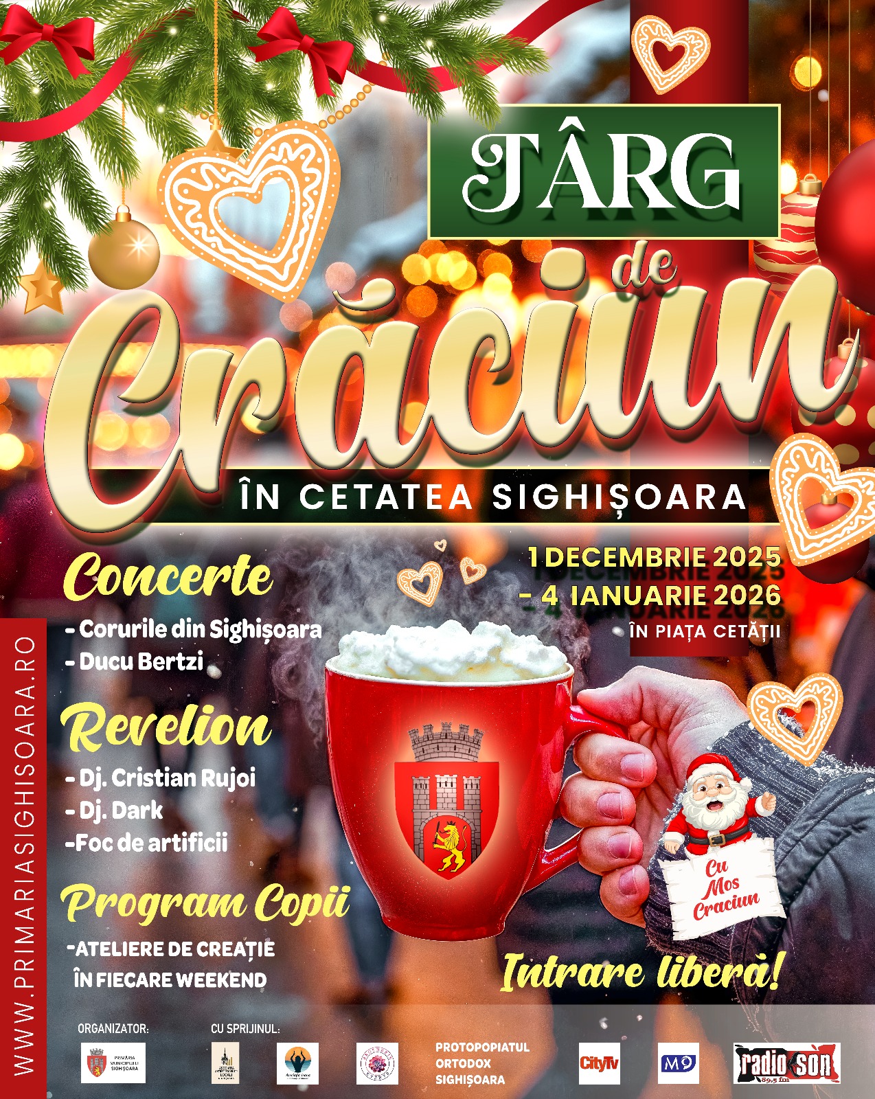 Târgul de Crăciun în Cetatea Sighișoarei || PROGRAM